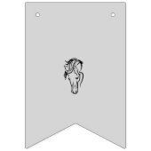 Elegant Equestrian Just Married Bunting Banner (Erste Fahne)