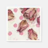 Elegant Equestrian Rose  Serviette (Vorderseite)