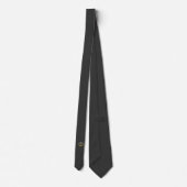 Elegant Equestrian Wedding Charcoal Tie Krawatte (Rückseite)