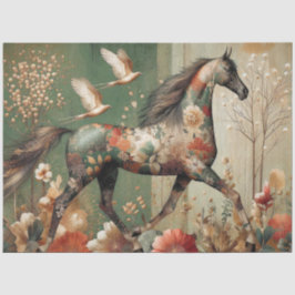 Elegant Equine, Horse, Decoupage, Tissue Paper Seidenpapier