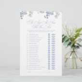 Elegant Er sagte, sie sagte Blue Script Duschspiel (Stehend Vorderseite)