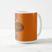Elegant,Erntedankfest, Herbstlaub,Rustikal Kaffeetasse (VorderseiteRechts)