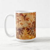 Elegant,Erntedankfest, Herbstlaub,Rustikal Kaffeetasse (Links)