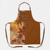 Elegant,Erntedankfest, Herbstlaub,Rustikal Schürze (Vorderseite)