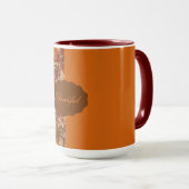 Elegant,Erntedankfest, Herbstlaub,Rustikal Tasse (VorderseiteRechts)