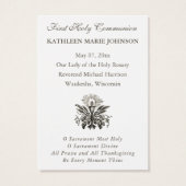 Elegant Erste Heilige Kommunion Erinnerung an Heil (Rückseite)