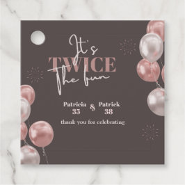 Elegant Es ist zweimal der Spaß gemeinsamen Geburt Geschenkanhänger