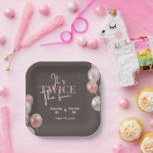 Elegant Es ist zweimal der Spaß gemeinsamen Geburt Pappteller (Party)