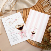 Elegant Espresso Baby is Brewing Einladung