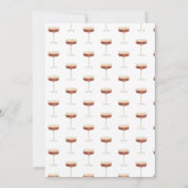 Elegant Espresso Martini Brautparty Einladung (Rückseite)