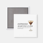 Elegant Espresso Martini Funny Quote Magnet (Vorderseite/Rückseite)