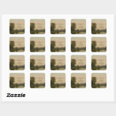 Elegant Estate Wedding Name Sticker (Blatt)