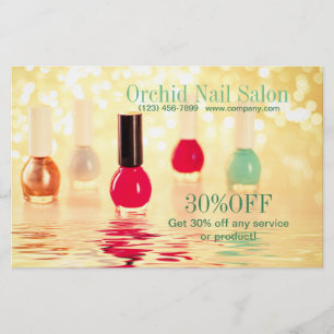 Elegant Esthetician SPA Nagelstudio Preislisten Flyer