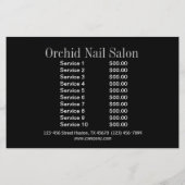 Elegant Esthetician WELLNESS-CENTER Nail Salon Pri Flyer (Hinten)