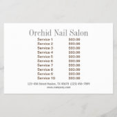Elegant Esthetician WELLNESS-CENTER Nail Salon Pri Flyer (Hinten)
