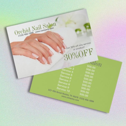 Elegant Esthetician WELLNESS-CENTER Nail Salon Pri Flyer