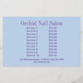 Elegant Esthetician WELLNESS-CENTER Nail Salon Pri Flyer (Hinten)