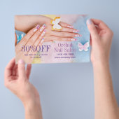 Elegant Esthetician WELLNESS-CENTER Nail Salon Pri Flyer (Handgriff)