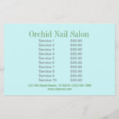 Elegant Esthetician WELLNESS-CENTER Nail Salon Pri Flyer (Hinten)