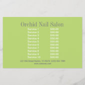 Elegant Esthetician WELLNESS-CENTER Nail Salon Pri Flyer (Hinten)