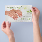 Elegant Esthetician WELLNESS-CENTER Nail Salon Pri Flyer (Handgriff)