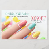 Elegant Esthetician WELLNESS-CENTER Nail Salon Pri Flyer (Vorne)