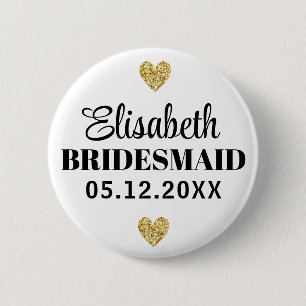 Élégant et Simple Pour Demoiselle D'Honneur Button