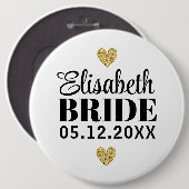 Élégant et Simple Pour Demoiselle D'Honneur Button (Vorne & Hinten)