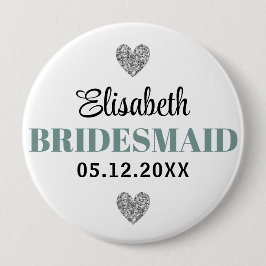 Élégant et Simple Pour Demoiselle D'Honneur Button