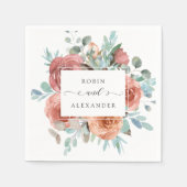 Elegant Ethereal Hochzeit Serviette (Vorderseite)