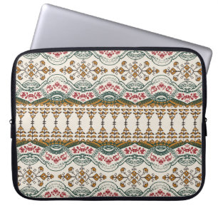 Elegant Ethnic Floral Boho Border Laptopschutzhülle