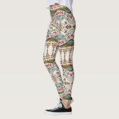 Elegant Ethnic Floral Boho Border Leggings (Links)