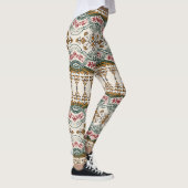 Elegant Ethnic Floral Boho Border Leggings (Rechts)