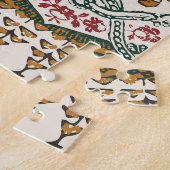 Elegant Ethnic Floral Boho Border Puzzle (Seite)