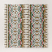 Elegant Ethnic Floral Boho Border Puzzle (Horizontal)