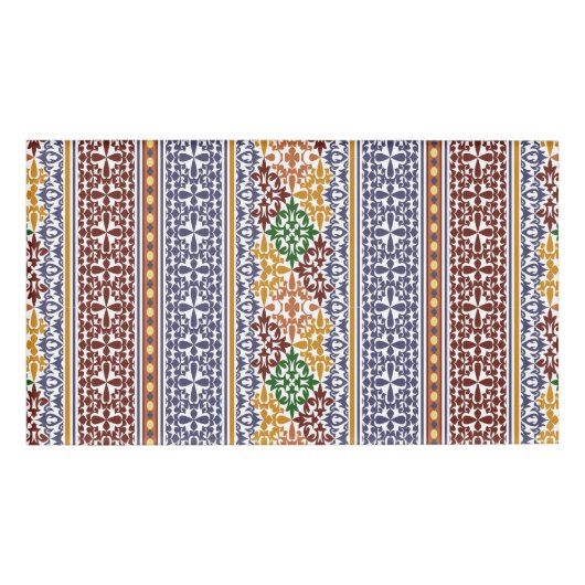 elegant ethnic pattern   namenschild (Vorderseite)