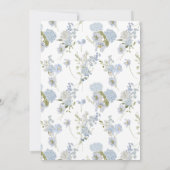 Elegant etwas Blau bevor ich Brautparty mache Einladung (Rückseite)