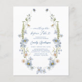 Elegant etwas Blau bevor ich Brautparty mache Flyer (Vorne)