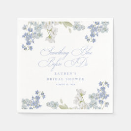 Elegant etwas Blau bevor ich Brautparty mache Serviette