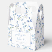 Elegant etwas Blau, bevor ich Brautparty zu tun Geschenkschachtel (Geöffnet)