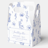 Elegant etwas Blau, bevor ich Brautparty zu tun Geschenkschachtel (Geöffnet)