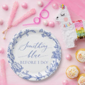 Elegant etwas Blau, bevor ich Brautparty zu tun Pappteller (Party)