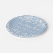 Elegant etwas Blau, bevor ich Brautparty zu tun Pappteller (Schrägansicht)