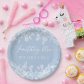 Elegant etwas Blau, bevor ich Brautparty zu tun Pappteller (Party)