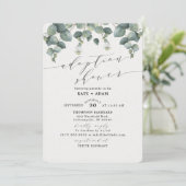 Elegant Eucalyptus Adoption Baby Shower Einladung (Stehend Vorderseite)