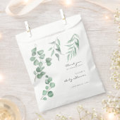 Elegant Eucalyptus Baby Shower Green Foliage Geschenktütchen (Ausgeschnitten)