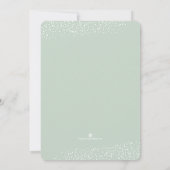 Elegant Eucalyptus Berries Weihnachts-Einladungen (Rückseite)