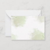 Elegant Eucalyptus Blätter Wedding Einladung (Rückseite)