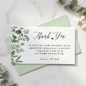 Elegant Eucalyptus Blätter Wedding Table Vielen Da Begleitkarte