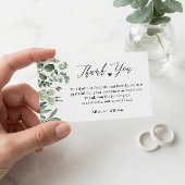Elegant Eucalyptus Blätter Wedding Table Vielen Da Begleitkarte